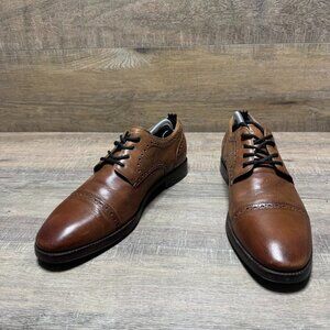 Cole Haan Jefferson Grand 2.0 British Tan Cap Toe Oxford Shoes Men's Size 9